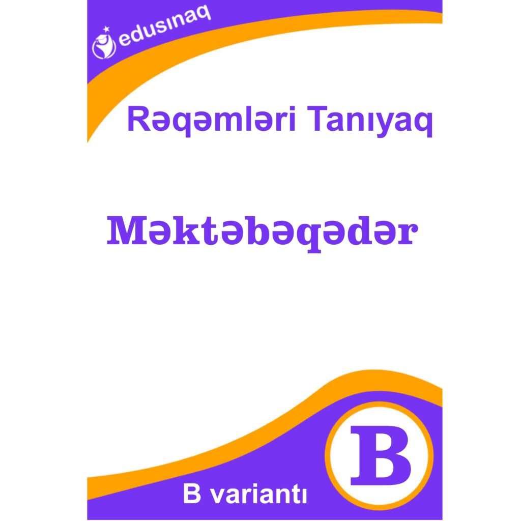 Rəqəmləri Tanıyaq - B