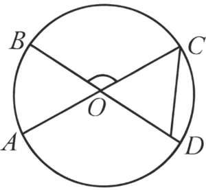 35.AC və BD parçaları mərkəzi O olan çevrənin diametrləridir. CO+BD=21 sm, ∠BOC=120° olarsa, CD vətərinin uzunluğunu tapın.