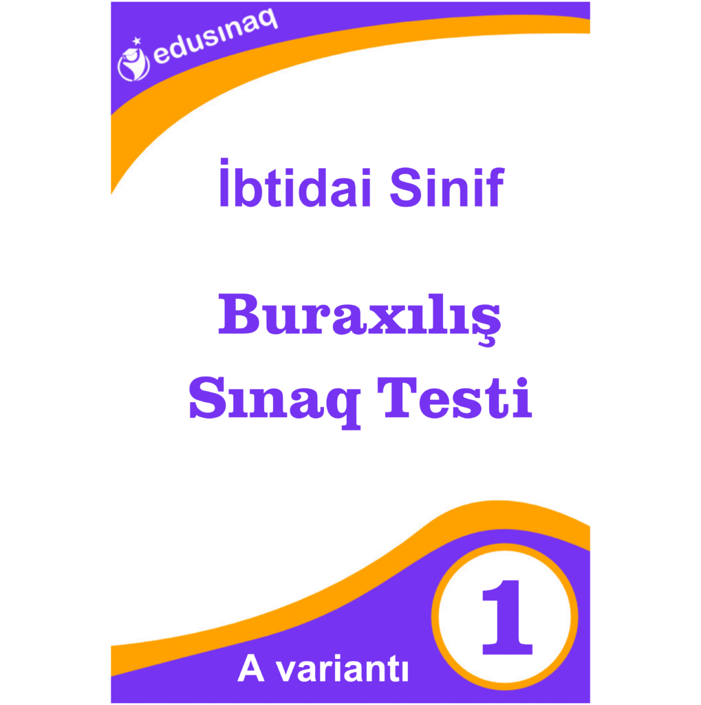 İbtidai Sinif 1-ci sinif. Blok Fənnlər – A